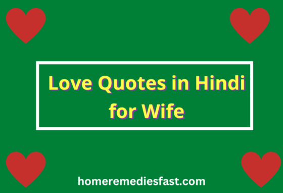 Love Quotes in Hindi for Wife